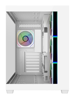 Cooler Master Elite 681, TG, 4x120mm ARGB-fläktar, ATX - Vit#2