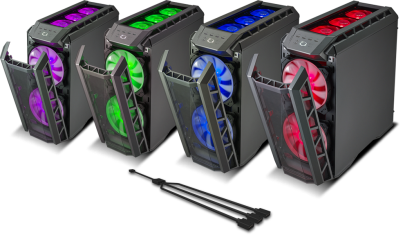 Cooler Master MasterCase H500P, ATX, fönster, RGB-fläktar - Svart#4