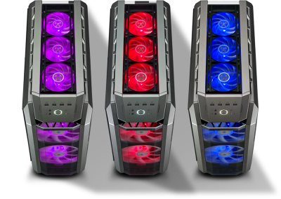 Cooler Master MasterCase H500P, ATX, fönster, RGB-fläktar - Svart#3