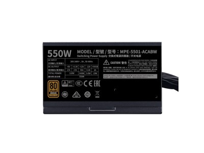 Cooler Master MWE V2, ATX 550W, 80PLUS Bronze#5