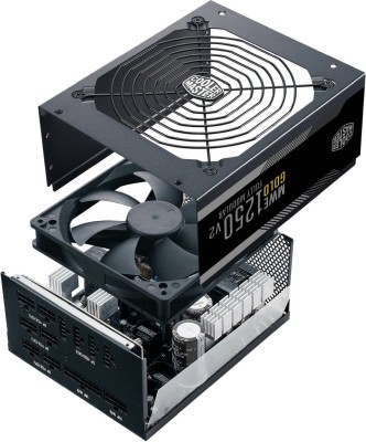 Cooler Master MWE 1250W V2, ATX 2.52, 80PLUS Gold, löstagbara kablar - Svart#6