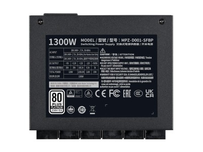 Cooler Master V SFX Platinum 1300W, 80PLUS Platinum, löstagbara kablar#3