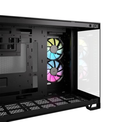 Corsair iCUE LINK 2500X RGB Dual Chamber PC Casee, MicroATX, TG - Svart#3
