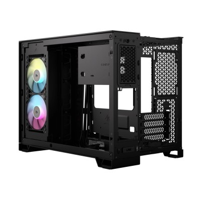 Corsair iCUE LINK 2500X RGB Dual Chamber PC Casee, MicroATX, TG - Svart#4
