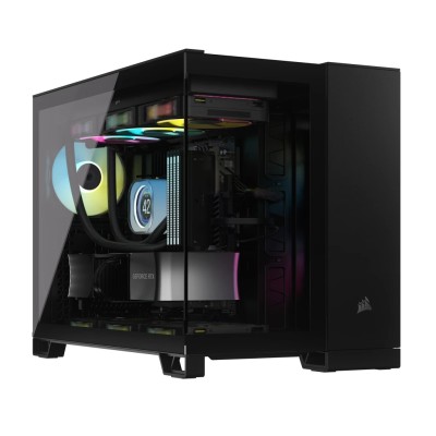 Corsair iCUE LINK 2500X RGB Dual Chamber PC Casee, MicroATX, TG - Svart#5
