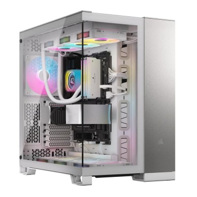 Corsair 6500X Mid-Tower Dual Chamber PC Case, ATX - Grå/Vit