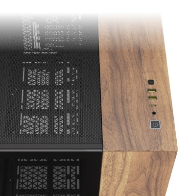 Corsair 2500X Mid-Tower Dual Chamber PC Case, MicroATX, TG - Svart/Valnöt#2