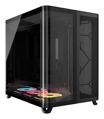 Corsair AIR 5400 LX-R RGB iCUE LINK Triple Chamber Mid Tower, TG, E-ATX - Svart#1