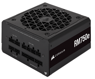 Corsair RM750e 750W, ATX, 140 mm fläkt, 80PLUS Gold, semipassivt, löstagbara kablar