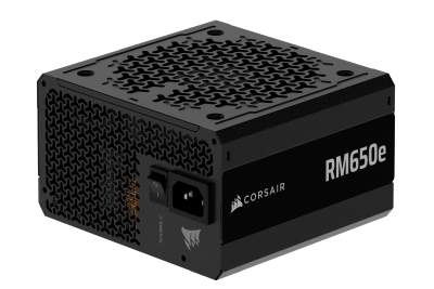 Corsair RM650e (2025) 650W, PCIe 5.1, ATX 3.1, 120 mm fläkt, 80PLUS Gold, semipassivt, löstagbara kablar - Svart#4