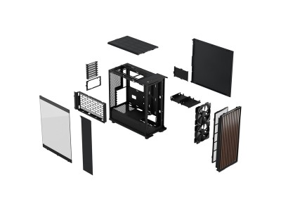 Fractal Design North Charcoal Black TG, ATX - Kolsvart#4