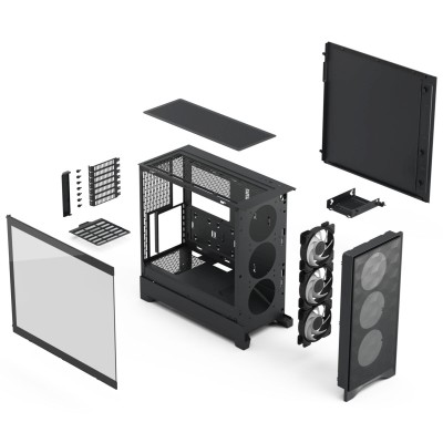 Fractal Design Pop 2 Air Black TG RGB, ATX - Svart#13