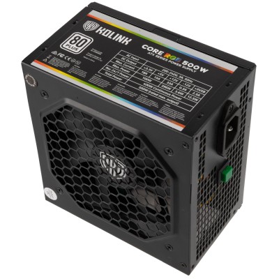 Kolink Core RGB 500W, 120 mm fläkt, 80PLUS#3