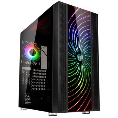 Kolink Unity Adapt ARGB Midi Tower, fönstersida, utbytbara fronter - Svart#1