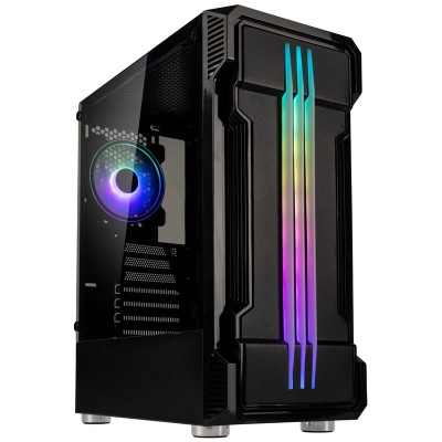 Kolink Inspire Series K10 ARGB Midi Tower, fönstersida - Svart#1