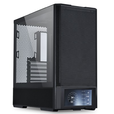 Lian Li LANCOOL 207 Digital, ATX, 6" display, ARGB - Svart