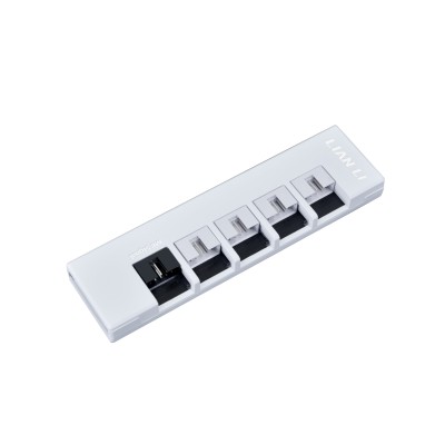 Lian Li RS Rotational Shift 1200W, ATX 3.1, 135 mm fläkt, löstagbara kablar, 80PLUS Gold - Vit#5