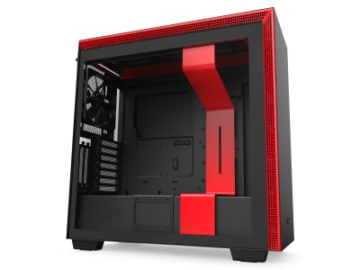 NZXT H710i Smart, ATX, TG, RGB - Svart/Röd#1
