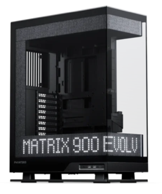 Phanteks Evolv X2 Matrix, Tempered Glass, DRGB - Svart