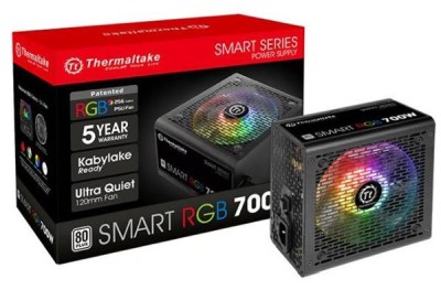Thermaltake Smart RGB 700W, 120 mm fläkt, 80PLUS White#1