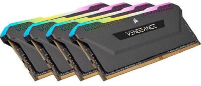 32 GB (4x8GB) DDR4-3200 Corsair Vengeance RGB PRO SL CL16 - Svart