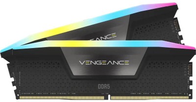 32 GB (2x16GB) DDR5-7200 Corsair Vengeance RGB CL34, XMP - Svart