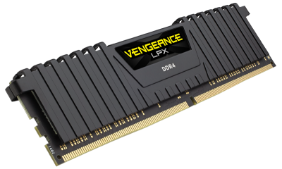 16 GB (4x4GB) DDR4-2400 Corsair Vengeance LPX Black CL14