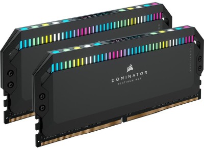 32 GB (2x16GB) DDR5-6000 Corsair Dominator Platinum RGB CL36, XMP - Svart