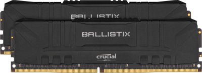 64 GB (2x32GB) DDR4-3600 Crucial Ballistix Black CL16