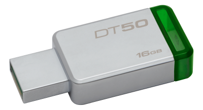 16 GB Kingston DataTraveler50 Metall/Grön