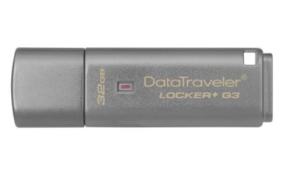 32 GB Kingston DataTraveler Locker+ G3, USB 3.0, w/Hardware encryption, USBtoCloud#2