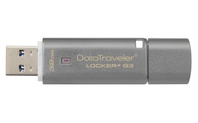 32 GB Kingston DataTraveler Locker+ G3, USB 3.0, w/Hardware encryption, USBtoCloud#3
