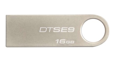 16 GB Kingston DataTraveler SE9, metallhölje, 3-pack