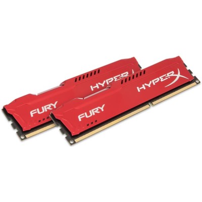 16 GB (2x8GB) DDR3-1866 Kingston HyperX Fury Red CL10