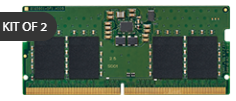 16 GB (2x8GB) DDR5-4800 SODIMM Kingston CL40