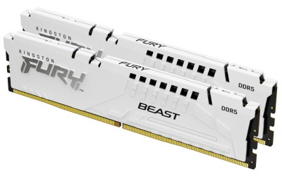 32 GB (2x16GB) DDR5-5600 Kingston FURY Beast White CL36, AMD EXPO - Vit