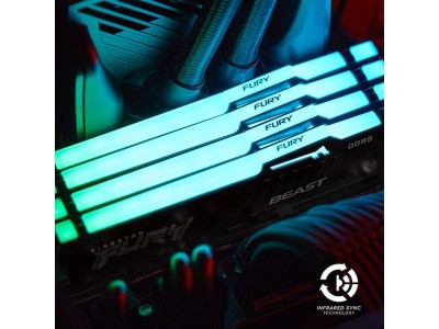 16 GB (2x8GB) DDR5-5600 Kingston FURY Beast Black RGB CL40, XMP - Svart#3