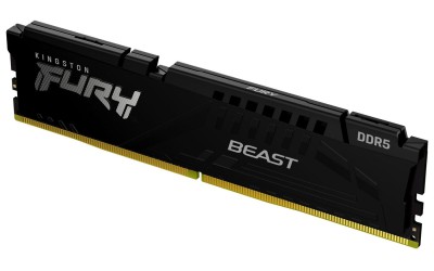 16 GB DDR5-6000 Kingston FURY Beast Black CL30, XMP - Svart