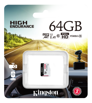 Micro Secure Digital SDXC 64 GB Kingston Endurance, 95/30 MB/sek, UHS-I U1 Class10#2