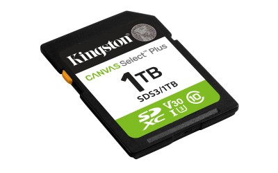 Secure Digital SDXC 1 TB Kingston Canvas Select Plus Gen3, 150 MB/sek läs, Class 10, A1, UHS-I U1#2