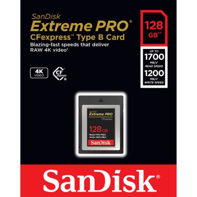 CFexpress 128 GB Sandisk Extreme Pro Typ B, 1700/1200 MB/sek#2