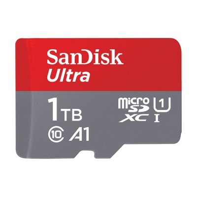 Micro Secure Digital SDXC 1 TB Sandisk Ultra, 120 MB/sek läs, Class 10, A1, UHS-I U1