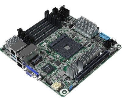 ASRock Rack X570D4I-2T, AMD Socket AM4, X570, Mini-ITX, 4xDDR4, PCI Express, M.2 + SATA3 RAID, USB 3.2 Gen2, 2x10Gbe#2