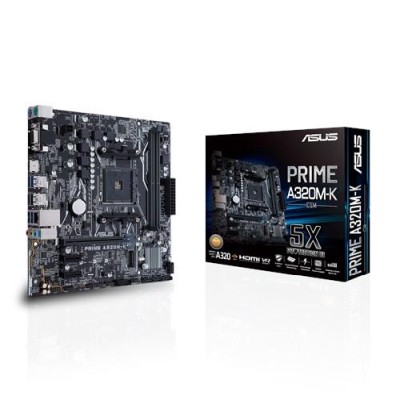 Asus PRIME A320M-K/CSM, AMD Socket AM4, A320, MicroATX, 2xDDR4, M.2 + SATA RAID, VGA/DVI/HDMI, USB 3.0#2