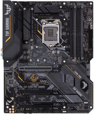 Asus TUF Z390-PRO GAMING, Intel LGA1151, Z390, 3xPCI Express, SLI/CrossFireX, ATX, 4xDDR4, 2xM.2 + SATA3 RAID, HDMI/DP, USB-C, 7.1 audio, GigaLAN, Aura Sync RGB#2