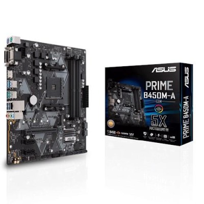 Asus PRIME B450M-A/CSM, AMD Socket AM4, B450, MicroATX, 4xDDR4#1