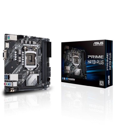 Asus PRIME H410I-PLUS, Intel LGA1200, H410, PCI Express, Mini-ITX, 2xDDR4, 1xM.2 + SATA3, VGA/HDMI, 7.1 audio, GigaLAN#1