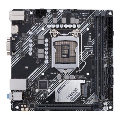 Asus PRIME H410I-PLUS, Intel LGA1200, H410, PCI Express, Mini-ITX, 2xDDR4, 1xM.2 + SATA3, VGA/HDMI, 7.1 audio, GigaLAN#2
