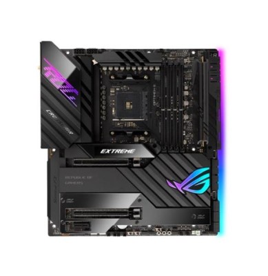 Asus ROG Crosshair VIII Extreme, AMD Socket AM4, X570, ATX, 2xPCI Express, SLI, 4xDDR4, 5xM.2 + SATA3, 2xThunderbolt4, ROG SupremeFX 7.1-ljud, 2x10Gbe + 2x2.5Gbe LAN, WiFi 6E, Bluetooth, Aura Sync RGB#2