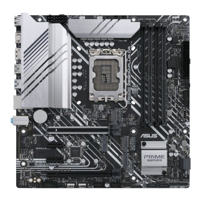 Asus PRIME Z690M-PLUS D4, Intel LGA1700, MicroATX, 2xPCI Express, CrossFire, 4xDDR4, 3xM.2 + SATA3 RAID, HDMI/DP, USB-C, GigaLAN, Aura Sync RGB#2